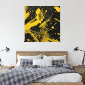 Schwarzer Hintergrund Leinwanddruck (Insitu (Schlafzimmer))