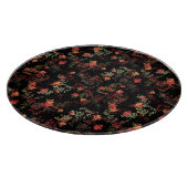 Schwarzer Hintergrund - Nahtloses Muster Schneidebrett (Ecke)