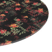 Schwarzer Hintergrund - Nahtloses Muster Schneidebrett (Ecke)