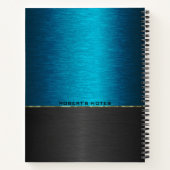 Schwarzer Hintergrund Notizblock (Rückseite)