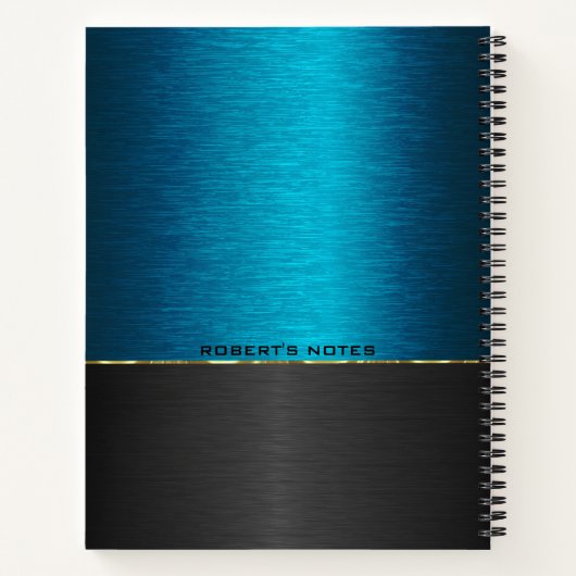 Schwarzer Hintergrund Notizblock (Rückseite)