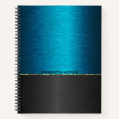 Schwarzer Hintergrund Notizblock (Vorderseite)