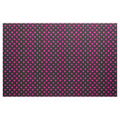 Schwarzer Hintergrund Pink Polka Dots Stoff (Yard (91,4 cm))