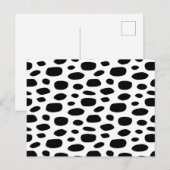 Schwarzer Hintergrund Postkarte (Vorne/Hinten)