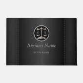 Schwarzer Hintergrund | Rechtsanwalt Fußmatte (Vorderseite)