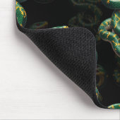 Schwarzer Hintergrund Schlange Muster Design Mousepad (Ecke)