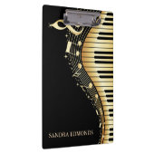 Schwarzer Hintergrund und Gold-Tastatur Klemmbrett (Rechts)