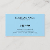 Schwarzer Hintergrund Visitenkarte (Rückseite)