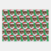 Schwarzer Hip Hop Santa Claus Afrikanischer Amerik Geschenkpapier Set (Vorderseite 3)