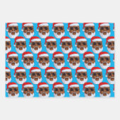 Schwarzer Hip Hop Santa Claus Afrikanischer Amerik Geschenkpapier Set (Vorderseite)