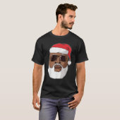 Schwarzer Hip Hop Santa Claus Neuheit Afrikanische T-Shirt (Vorne ganz)