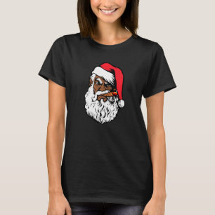 Schwarzer Hip-Hop-Weihnachtsmann Stolz Afro Afrika T-Shirt
