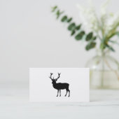 Schwarzer Hirsch - Junggeselle-oder Hirsch-Party Visitenkarte (Stehend Vorderseite)