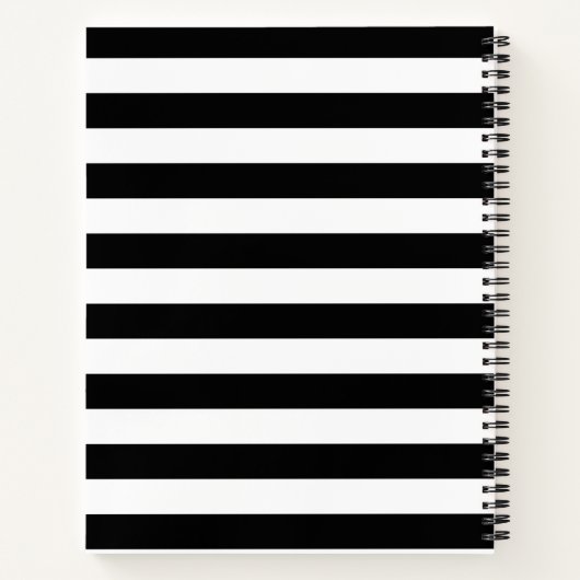 Schwarzer Hirschkopf mit rosa Blume und Berge Notizblock (Rückseite)