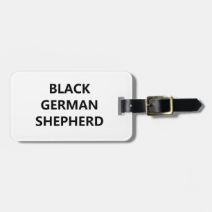 Schwarzer Hirte Gepäckanhänger