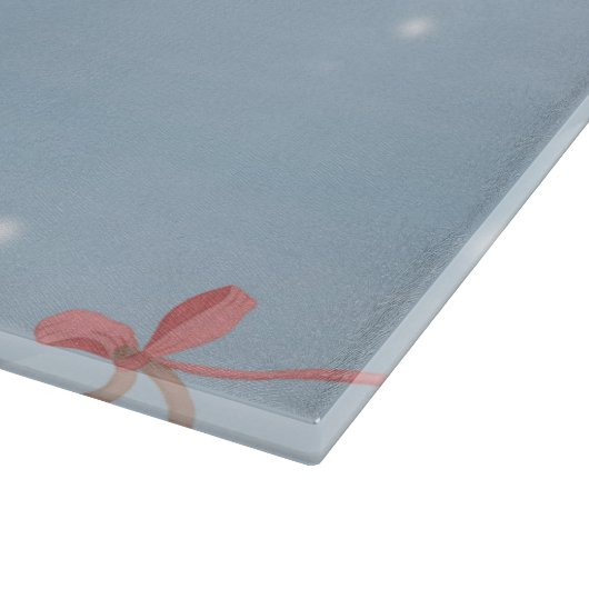 Schwarzer Hirte Hund in Schnee Weihnachtsgeschenke Schneidebrett (Ecke)