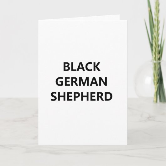 Schwarzer Hirte Karte (Vorderseite)