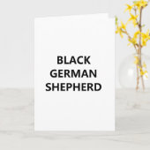 Schwarzer Hirte Karte (Gelbe Blume)