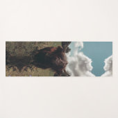 Schwarzer Hochland Schottische Kuh Weiden Vintag R Yogamatte (Vorderseite (Horizontal))