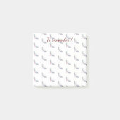 Schwarzer hoher Heels Emoji Post-it Klebezettel (Vorderseite)