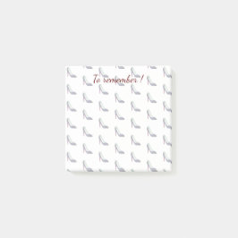 Schwarzer hoher Heels Emoji Post-it Klebezettel