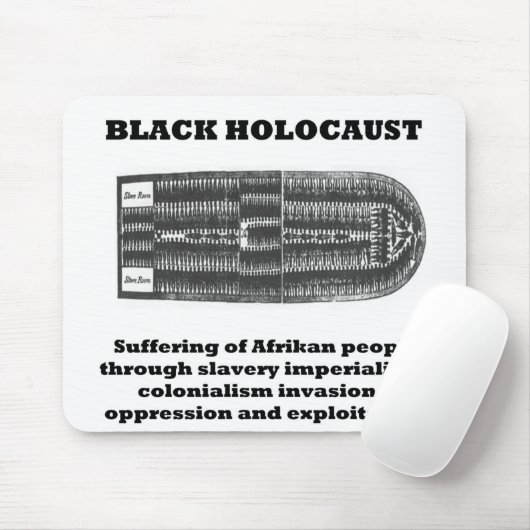 Schwarzer Holocaust Mousepad (Mit Mouse)