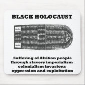 Schwarzer Holocaust Mousepad (Vorne)