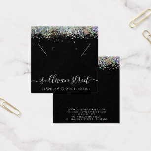 Schwarzer Holografischer Glitzer mit Nekklasseanze