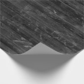 Schwarzer Holzhintergrund Geschenkpapier (Ecke)