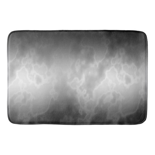 Schwarzer Holzkohlen-Marmor Badematte (Vorderseite)