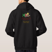 Schwarzer Hoodie, roter Cartoon Hoodie (Rückseite)
