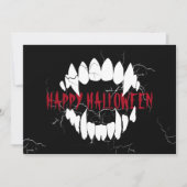 Schwarzer Horror Dracula Feiertagskarte (Vorderseite)