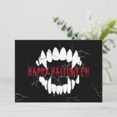 Schwarzer Horror Dracula Feiertagskarte (Stehend Vorderseite)