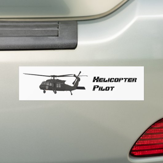 Schwarzer Hubschrauber Autoaufkleber (Auf Auto)