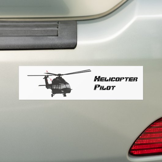 Schwarzer Hubschrauber Autoaufkleber (Auf Auto)