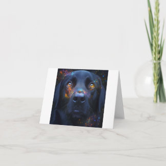 Schwarzer Hund im Geist Karte