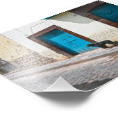 Schwarzer Hund in Cusco, Peru Fotodruck (Ecke)