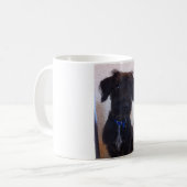 Schwarzer Hund Kaffeetasse (Vorderseite Links)