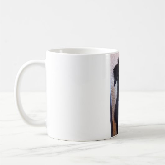 Schwarzer Hund Kaffeetasse (Links)