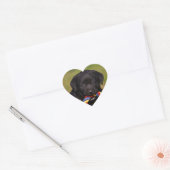 schwarzer Hund Labrador Retriever Welpe Sticker (Umschlag)