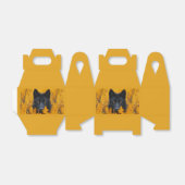 Schwarzer Hund mit Atemberaubenden Goldaugen Geschenkschachtel (Ungefaltet)