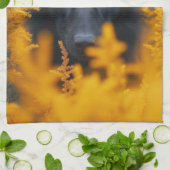 Schwarzer Hund mit Atemberaubenden Goldaugen Geschirrtuch (Gefaltet)