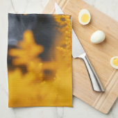 Schwarzer Hund mit Atemberaubenden Goldaugen Geschirrtuch (Viertel Falte)