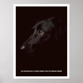 Schwarzer Hund Poster
