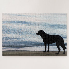 Schwarzer Hund Puzzle