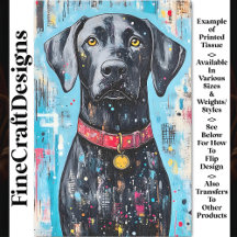 Schwarzer Hund, roter Collar, farbiger Paint Z6 De