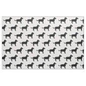 Schwarzer Hund Silhouette Muster Stoff (Fat Quarter (45,7 x 55,9 cm))