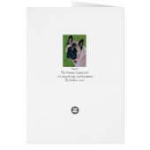 Schwarzer Hund-Sprichwort (Hinten)