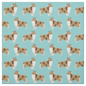 Schwarzer Hund Stoff (Muster)