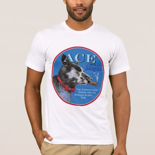 Schwarzer Hund T-Shirt (Vorderseite)